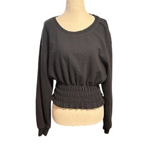 Anthropologie Maeve Black Long Sleeved Top